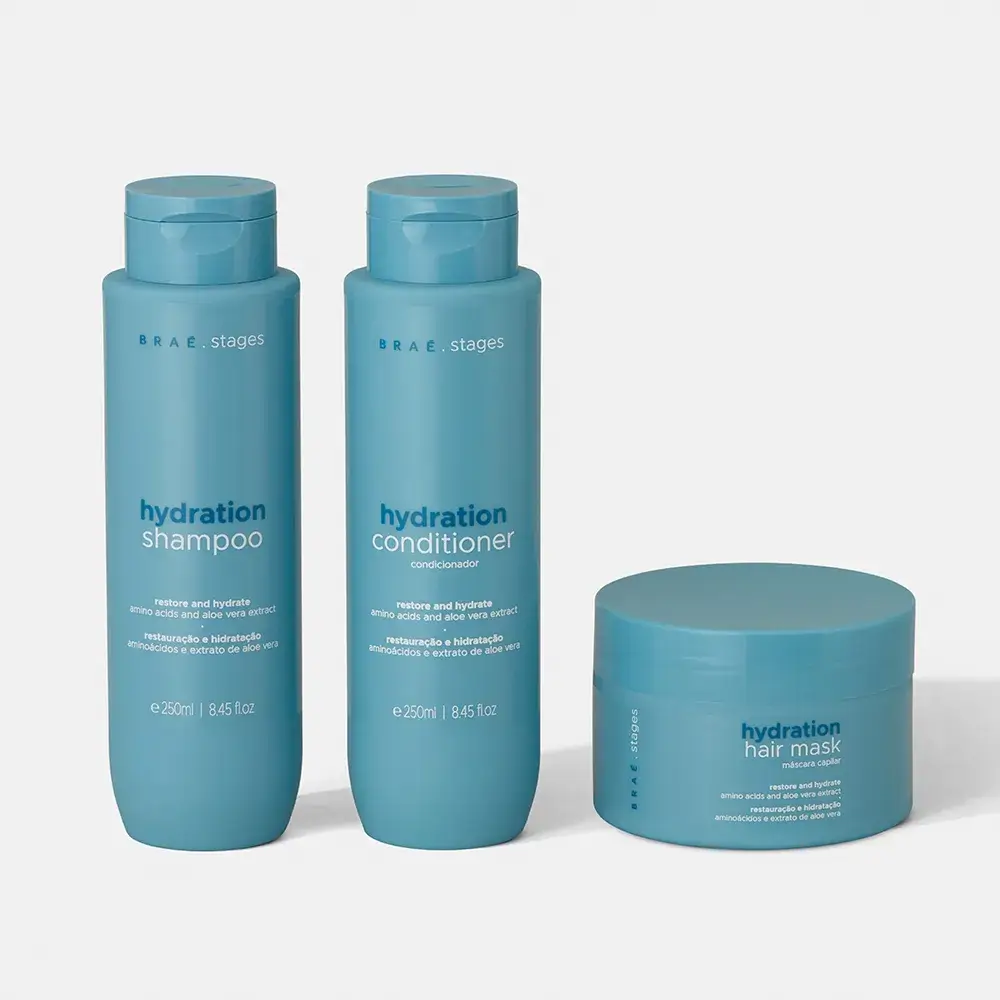 Kit Hidratação Stages Hydration Braé 3 Produtos King Imports