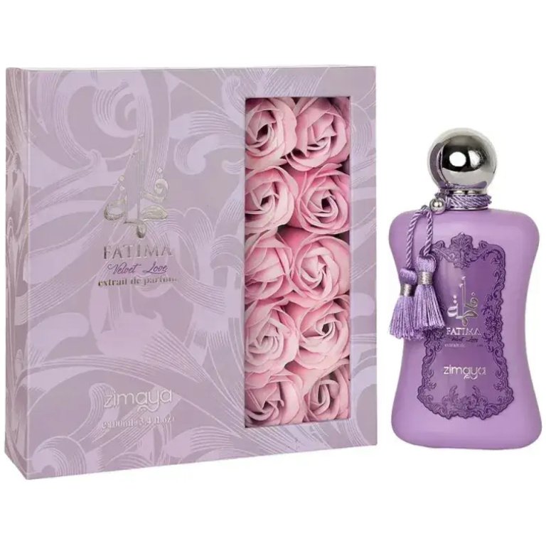 Perfume Feminino Árabe Fatima Velvet Love Zimaya Afnan Extrait de Parfum 100ml - Image 2